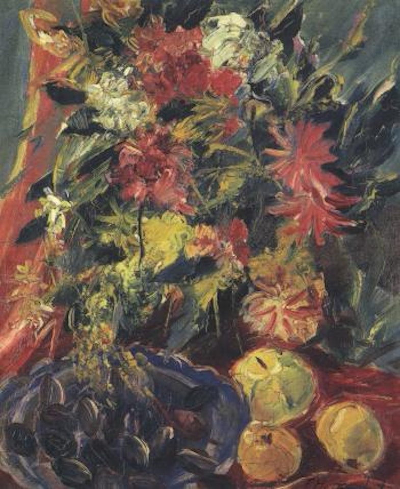 Still life of flowers by Franz Heckendorf