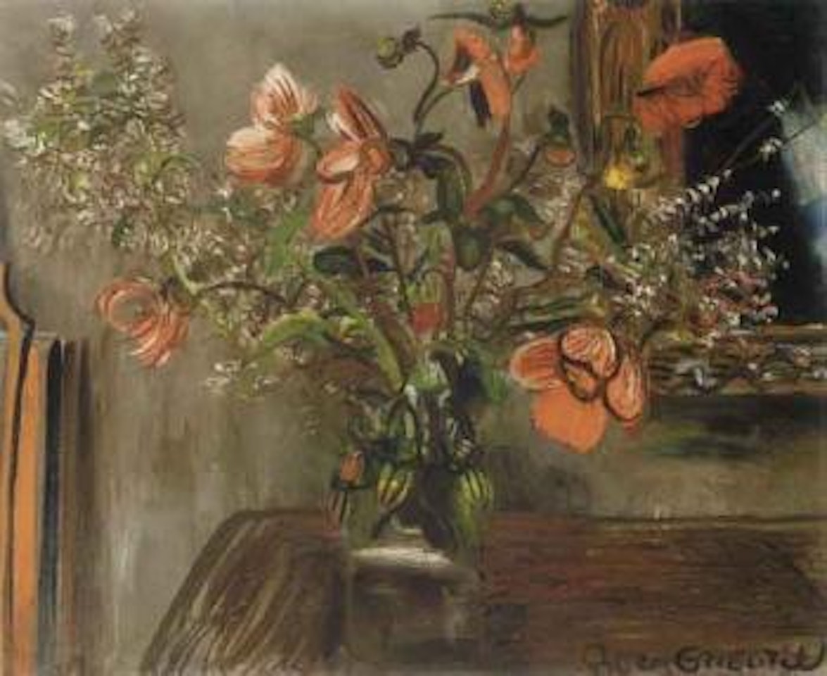 Still life with poppies by Boris Grigoriev