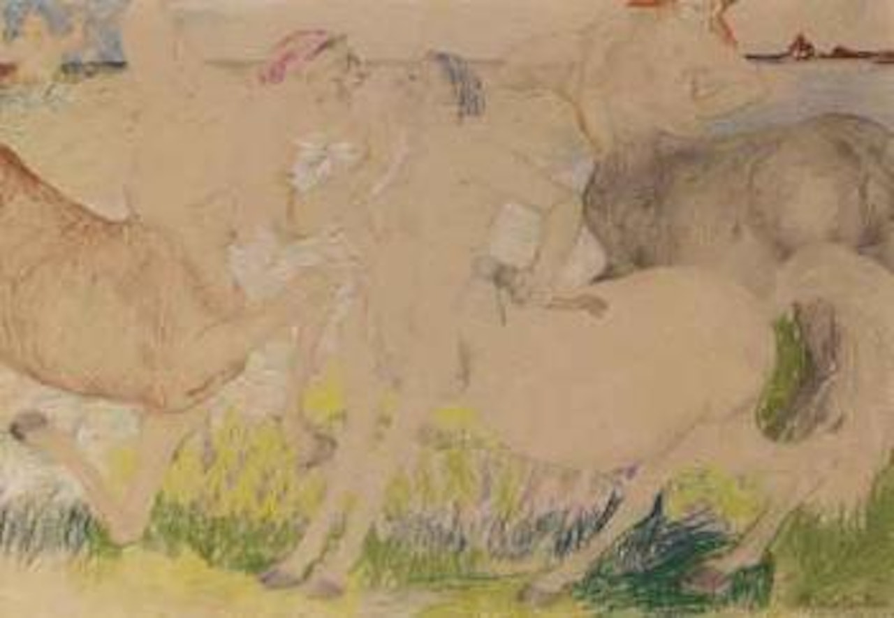 Fighting centaurs by Filip Malyavin