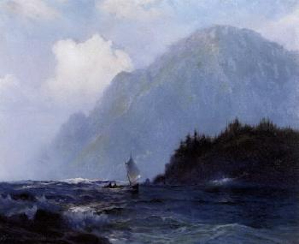 Boat rounding Fire Island by Sydney Mortimer Laurence