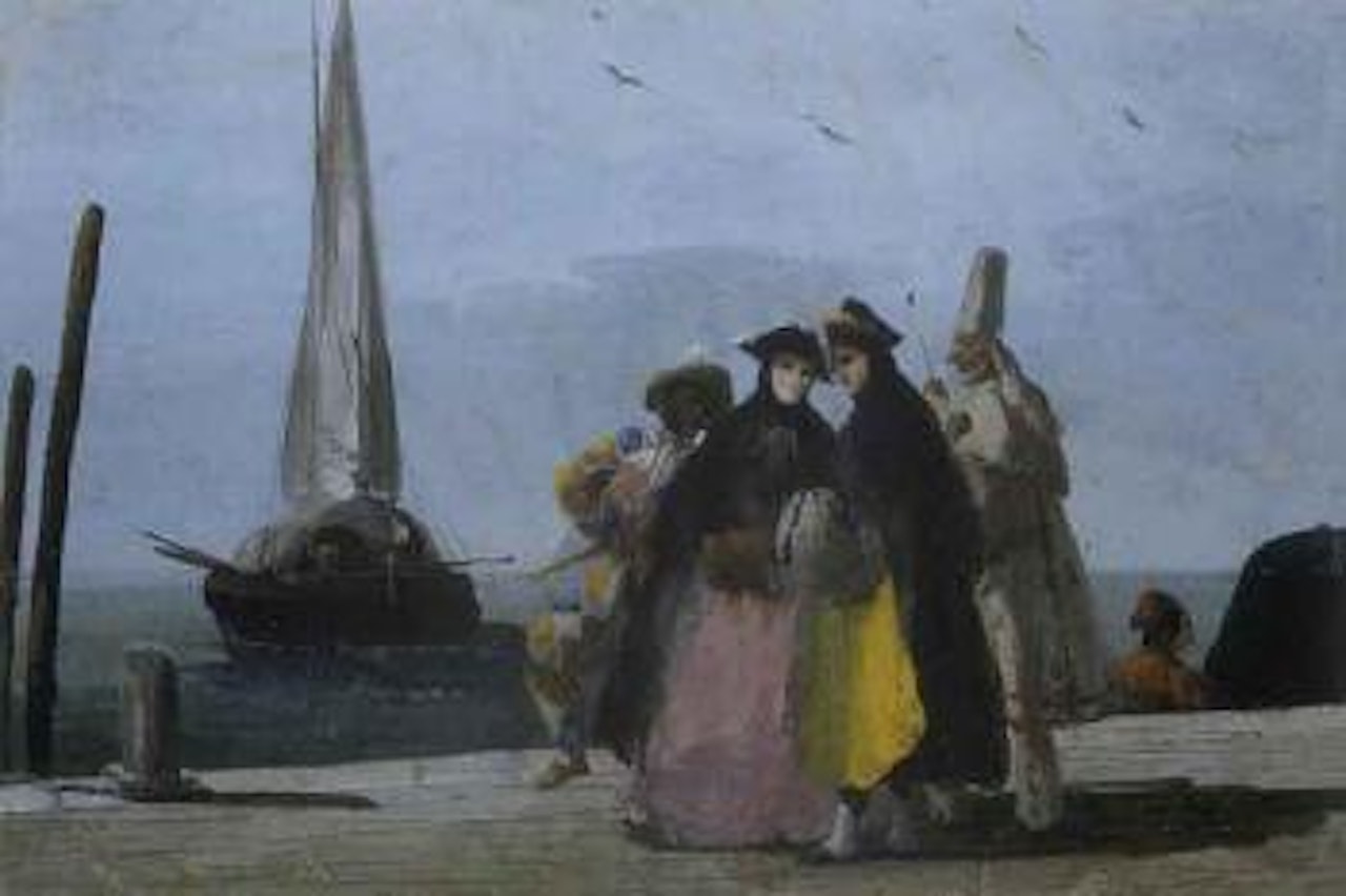 Venetian carnival by Giuseppe Bernardino Bison