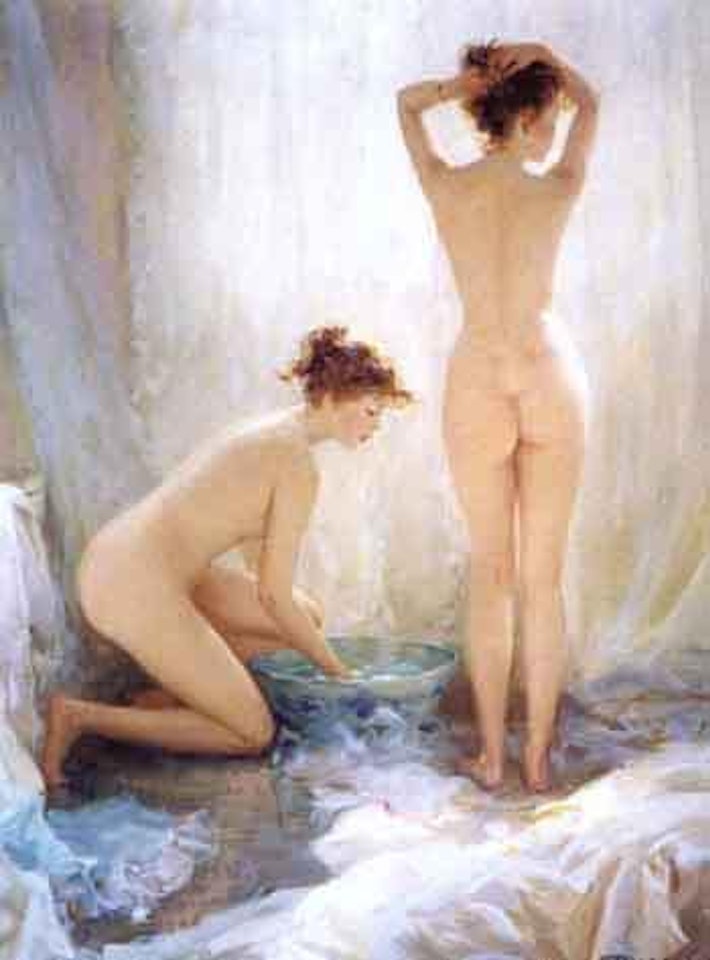 Before bathing by Constantin Razoumov