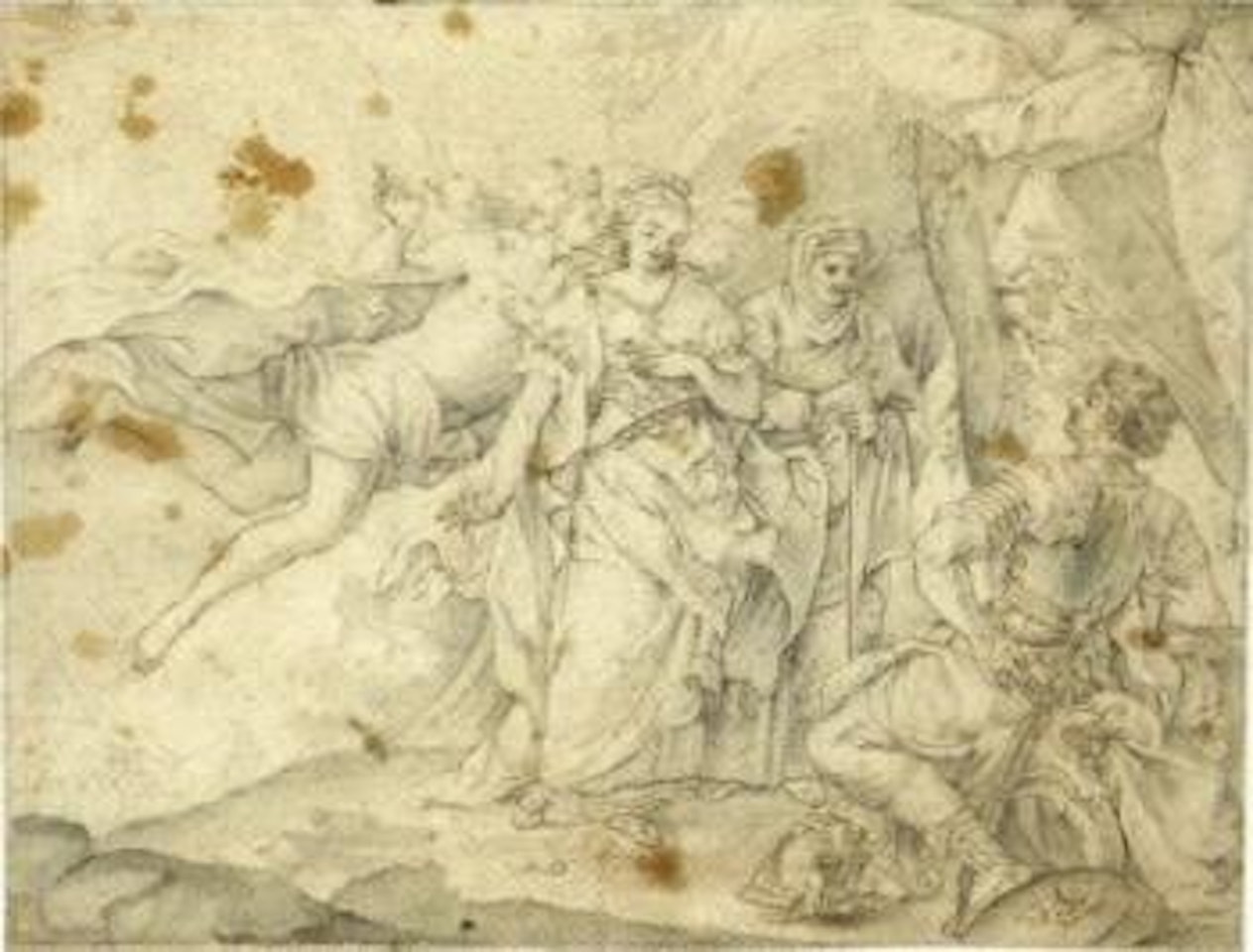 Man and two women by Joseph Heintz the Younger