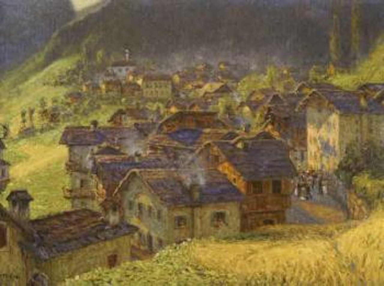 View of Zoppe' di Cadore by Ugo Flumiani