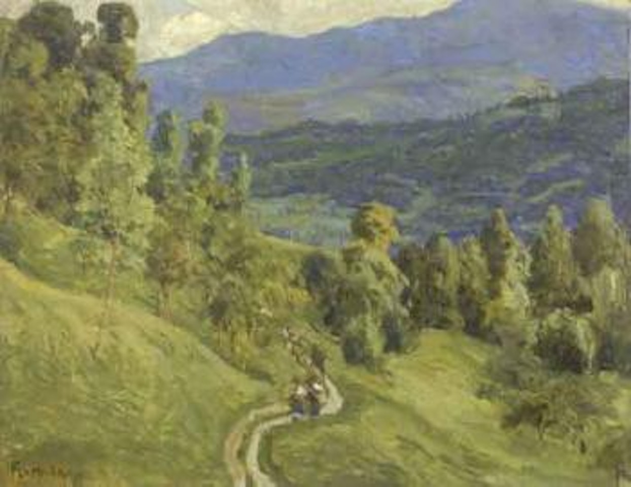 Path to the valley by Ugo Flumiani