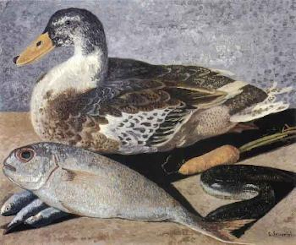 Still life with duck by Gino Severini