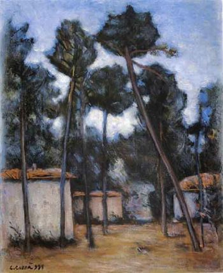 Pine grove in Forte dei Marmi by Carlo Carra