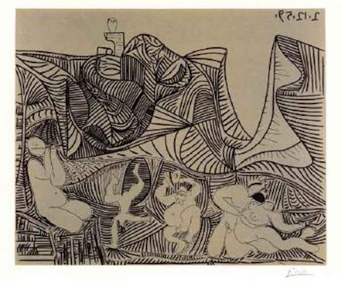 Bacchanale au hibou by Pablo Picasso