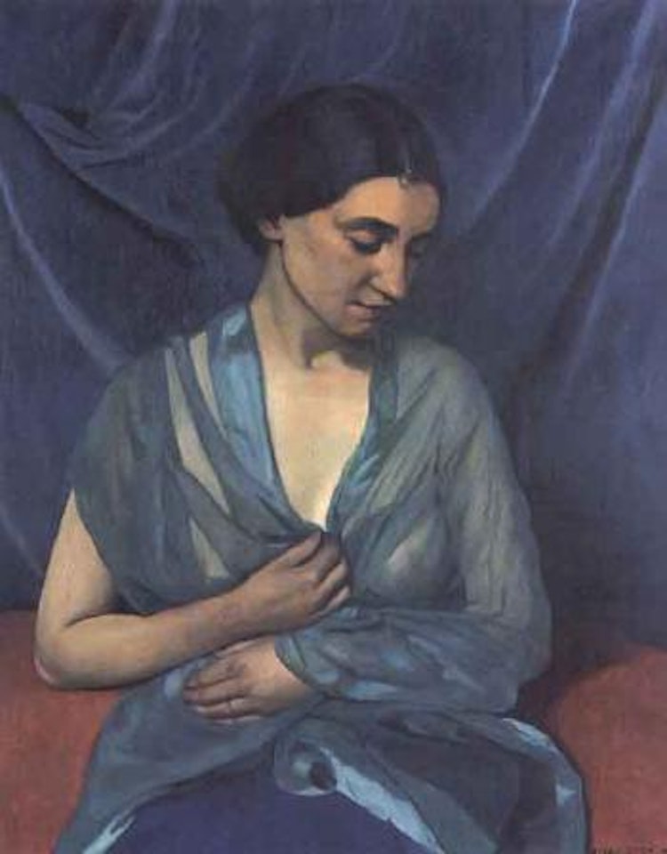 Jeune femme drapee dans une echarpe by Félix Vallotton