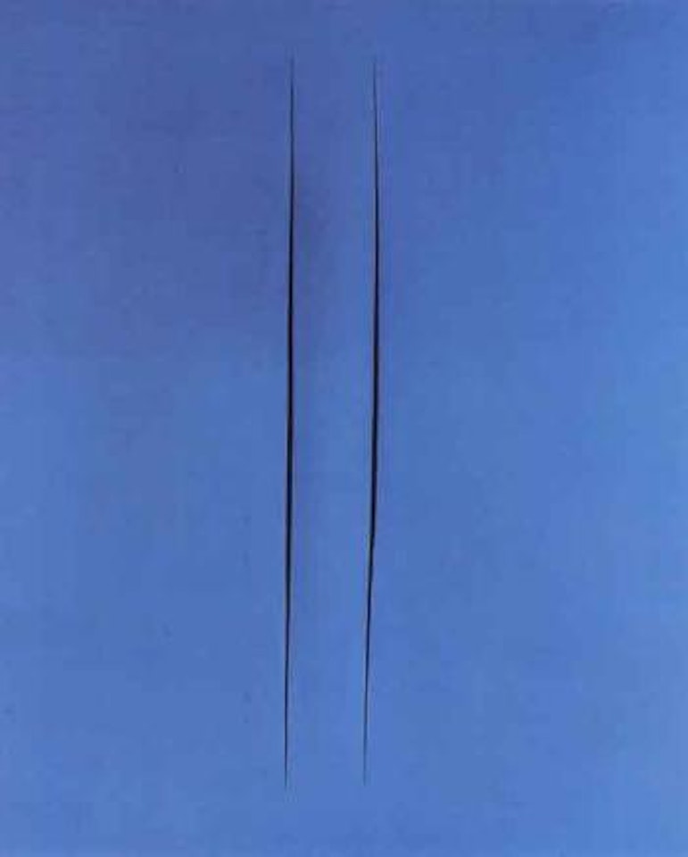 Concetto spaziale attese by Lucio Fontana