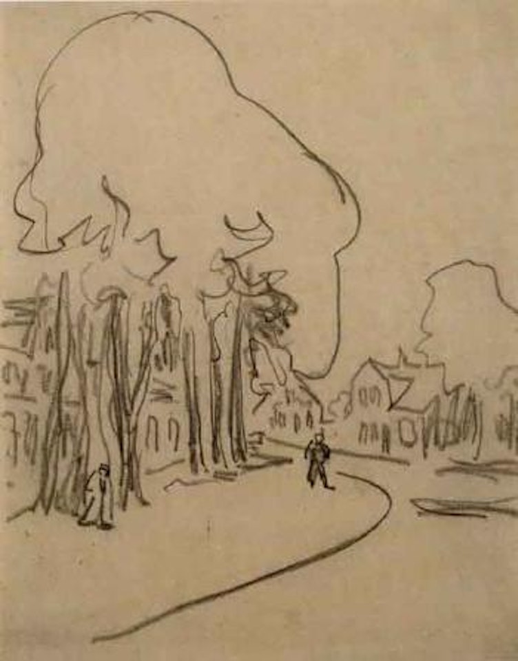 Village street by Ernst Ludwig Kirchner