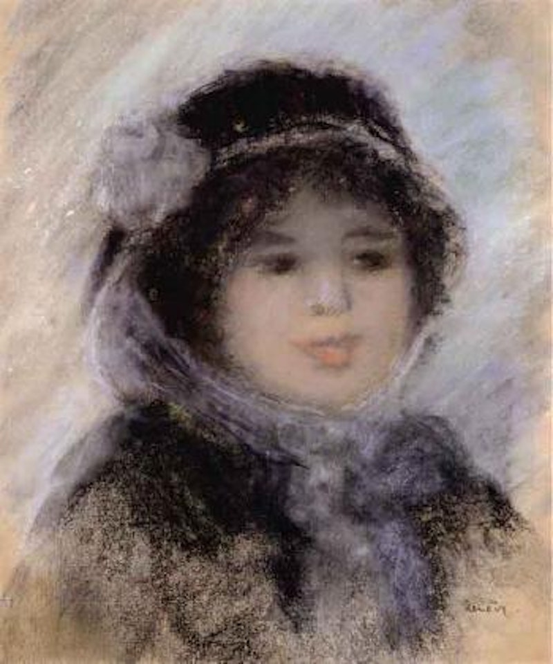 Portrait of a lady by Pierre-Auguste Renoir