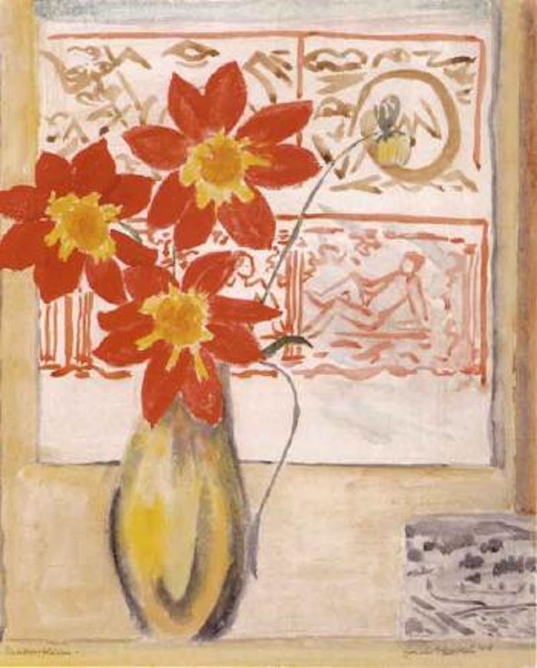 Dahlia blooms by Erich Heckel