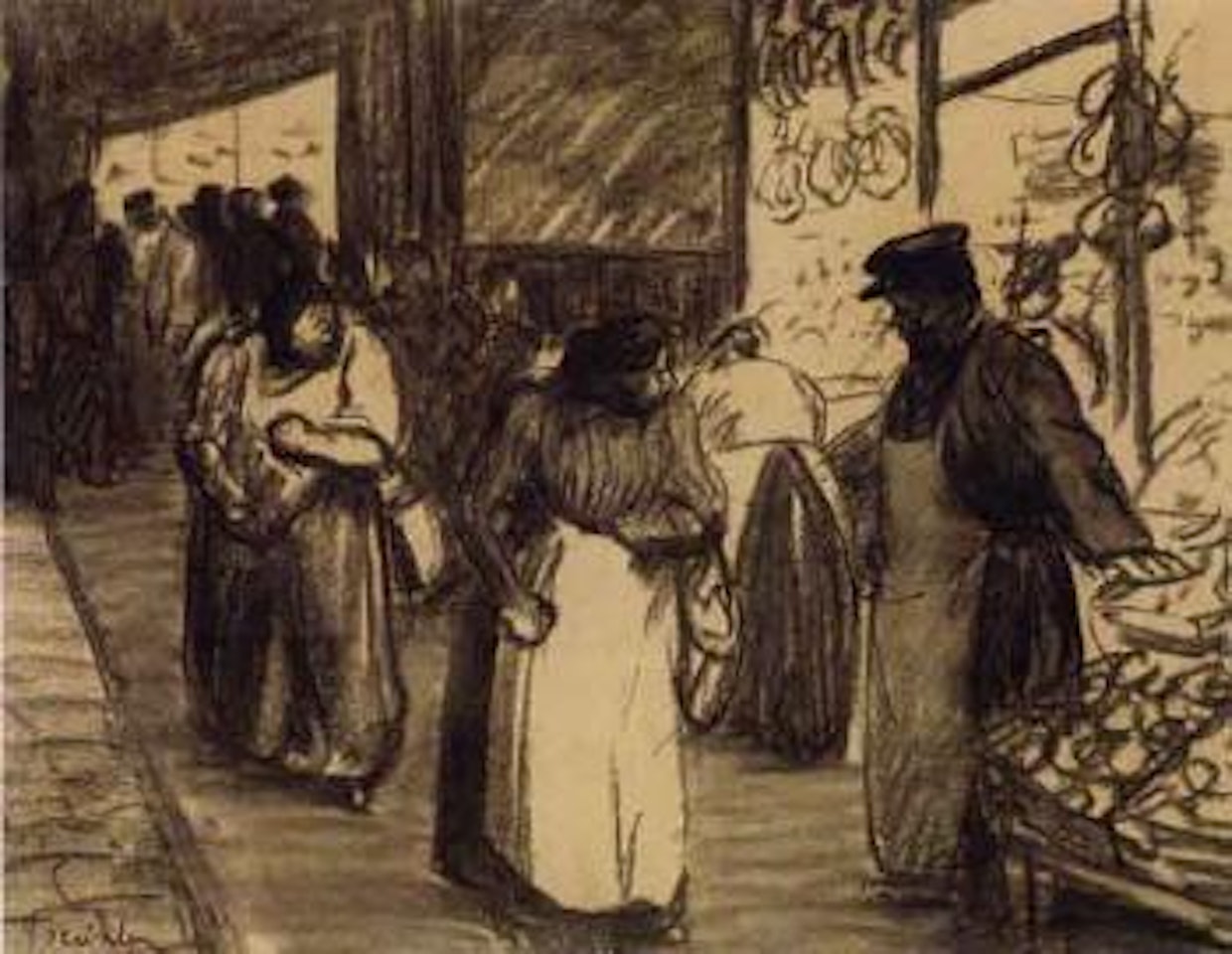 Le marche by Théophile Alexandre Steinlen