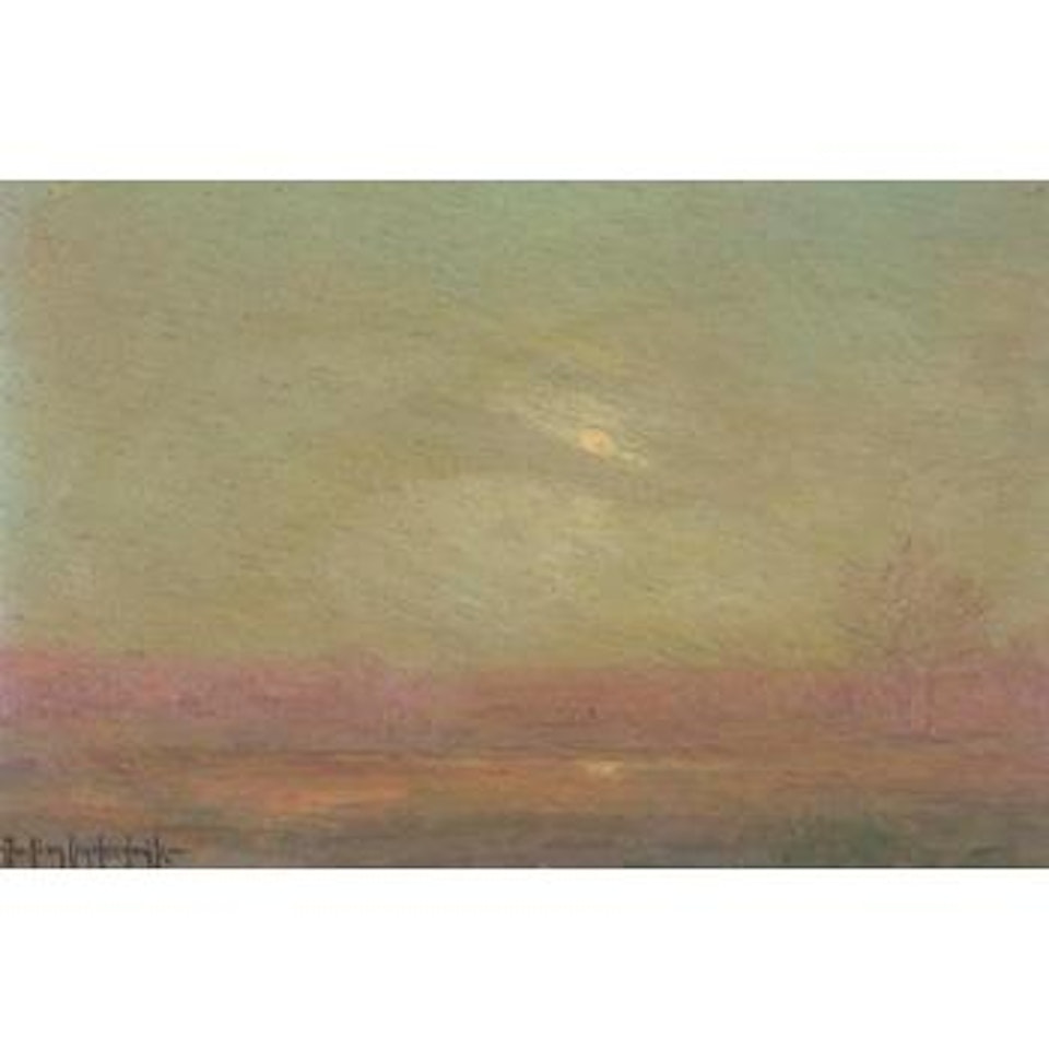 Night, Highbridge, NY City. Misty evening by Julian Onderdonk