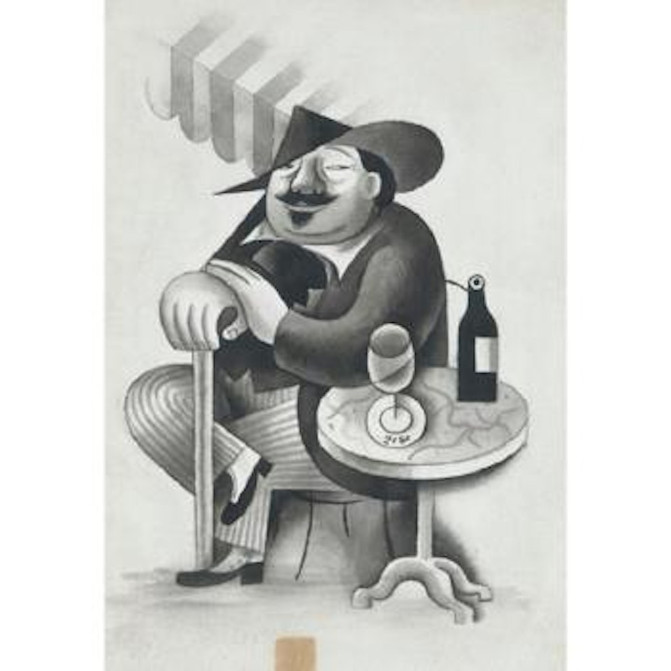 At the cafe by Miguel Covarrubias