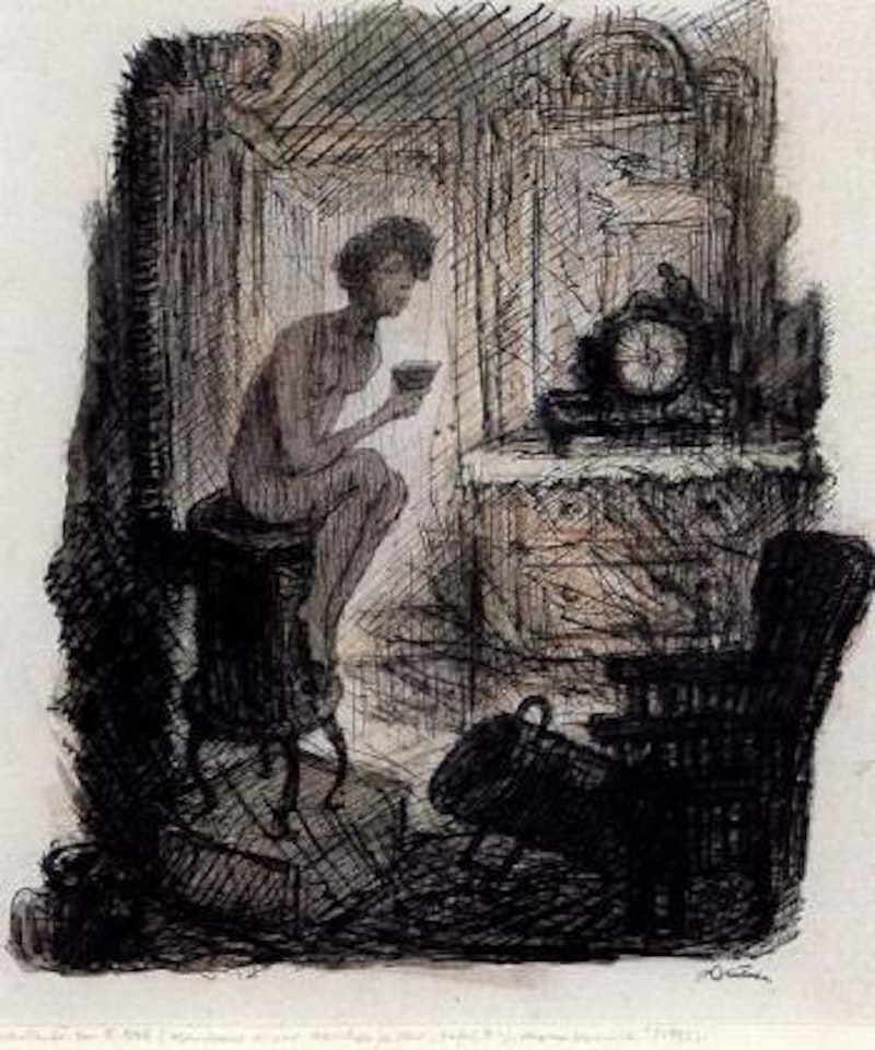 Visit from a witch by Alfred Kubin
