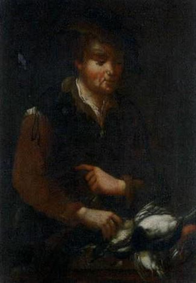Peasant with dead game by Pietro Longhi
