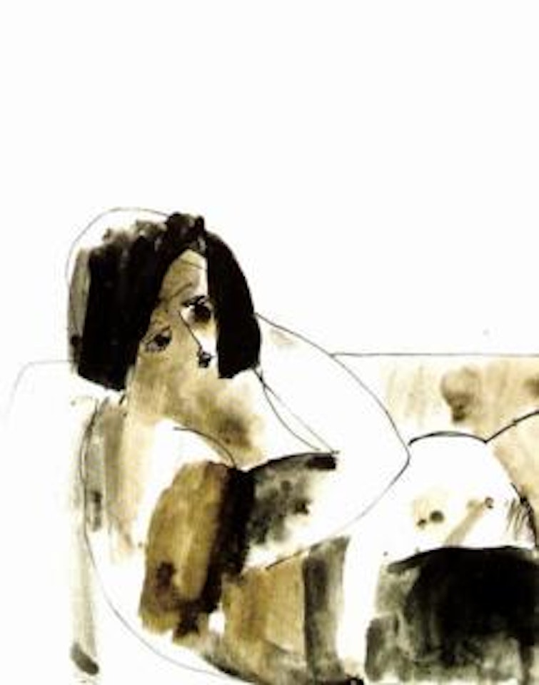 Reclining nude by Ralph Hotere