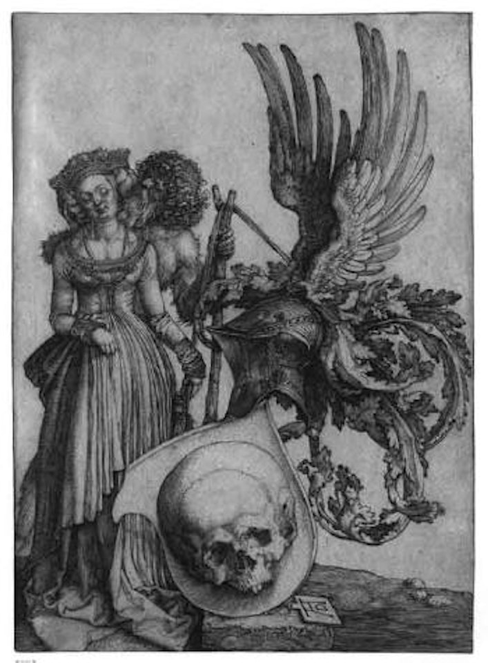 Coat of arms with skull by Albrecht Dürer