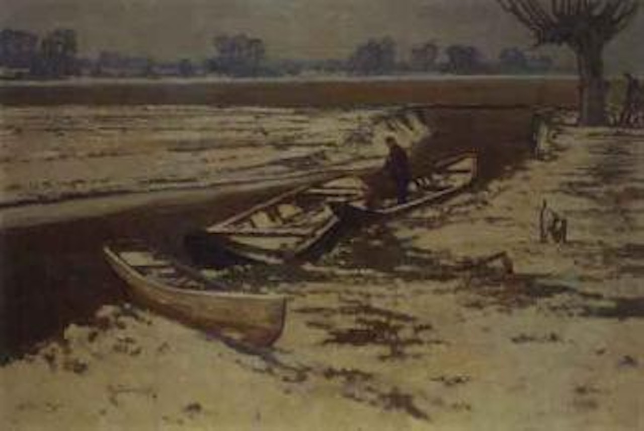 The thaw on the lower Rhine by Max Clarenbach