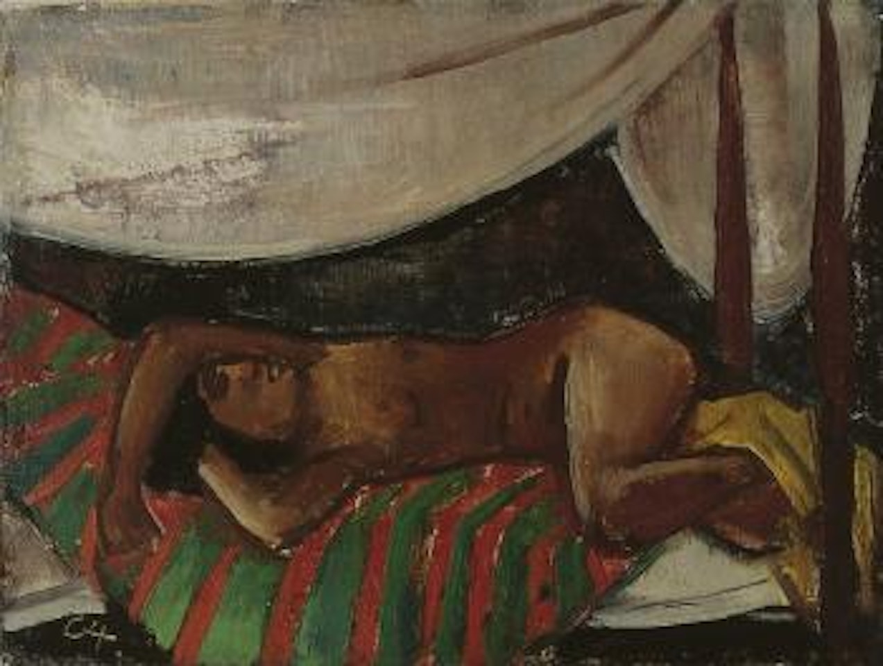 Nude Indian girl by Karl Hofer