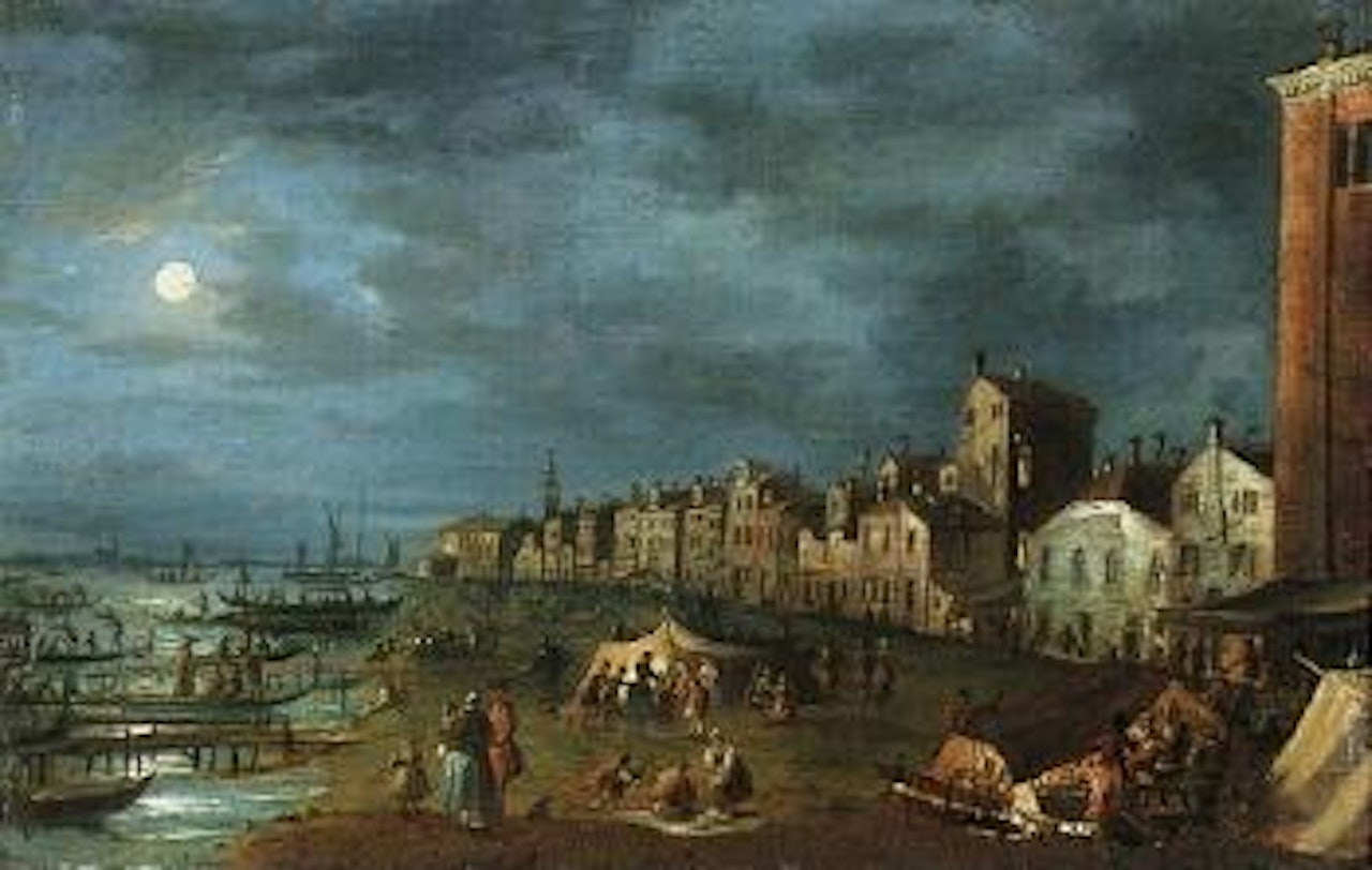 Night scenes by Venetian School