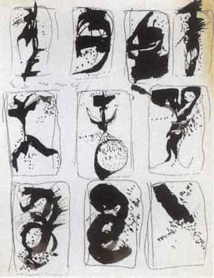 Studies by Lucio Fontana