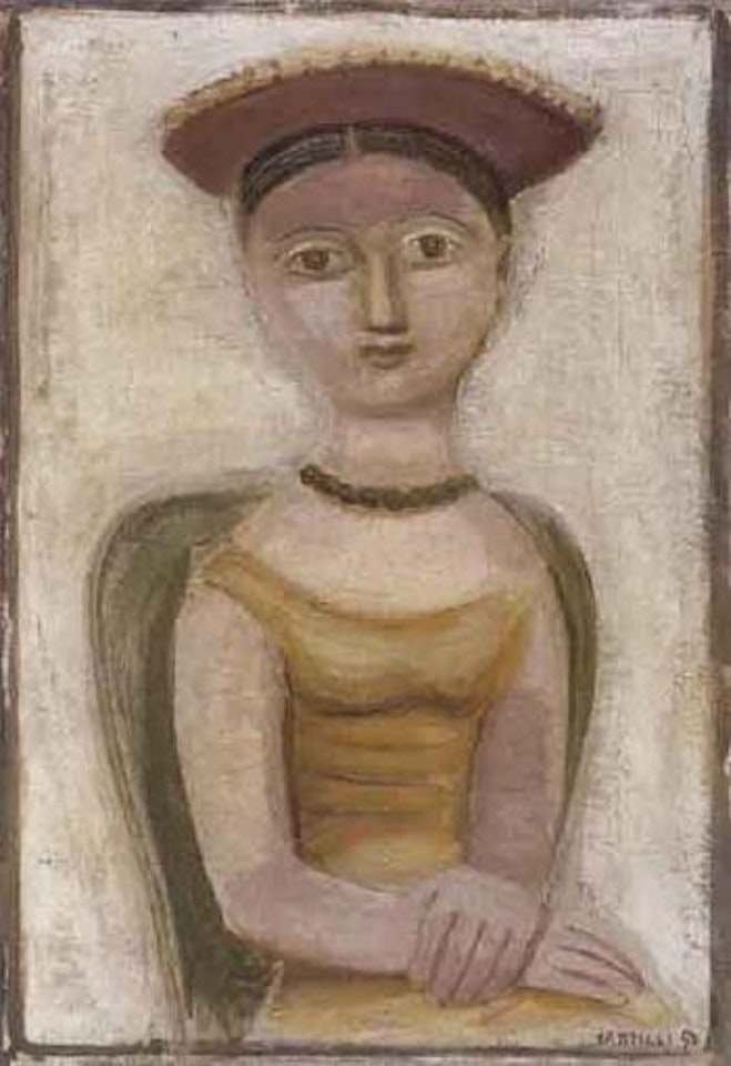 Seated woman by Massimo Campigli