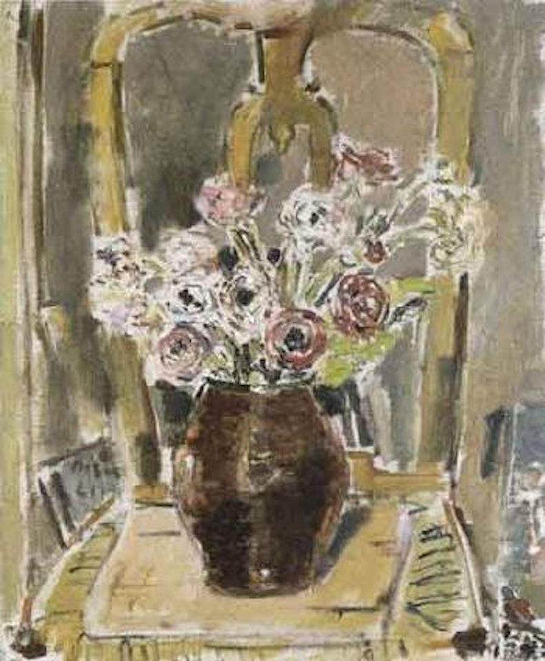 Roses and carnations by Filippo de Pisis