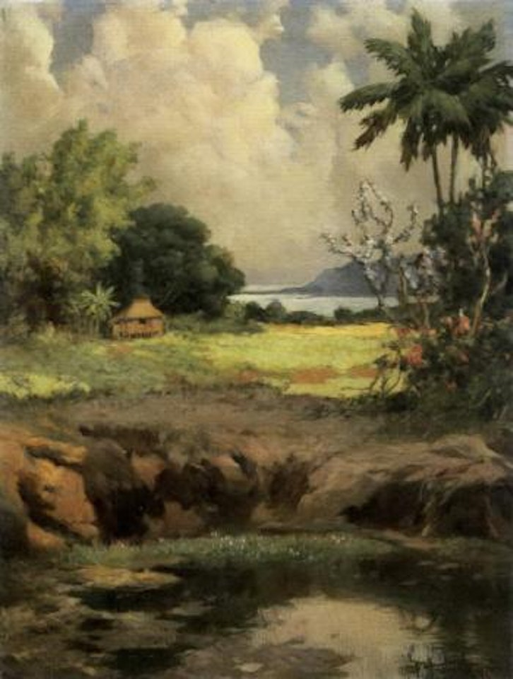 Tropical landscape by Fernando Amorsolo