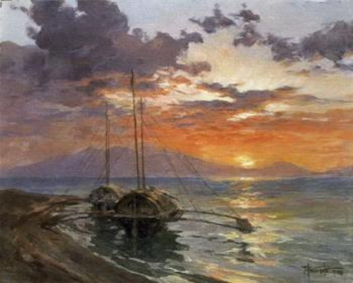 Bonca boats by Fernando Amorsolo