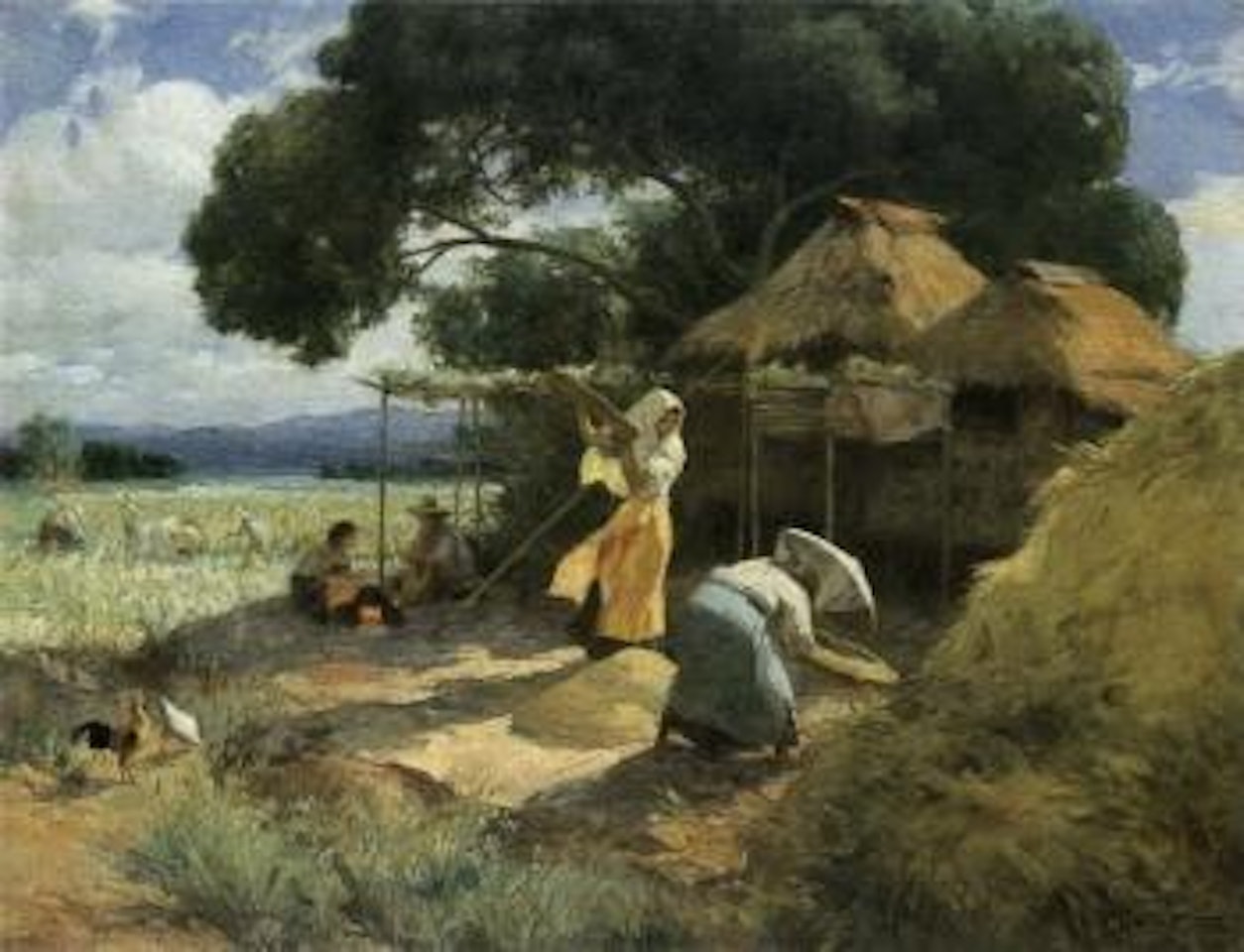 Harvest time by Fernando Amorsolo