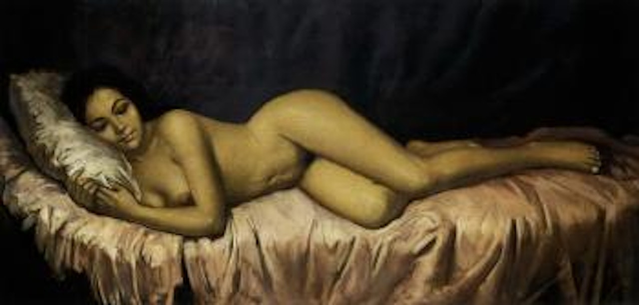 Sleeping beauty by Raden Basoeki Abdullah