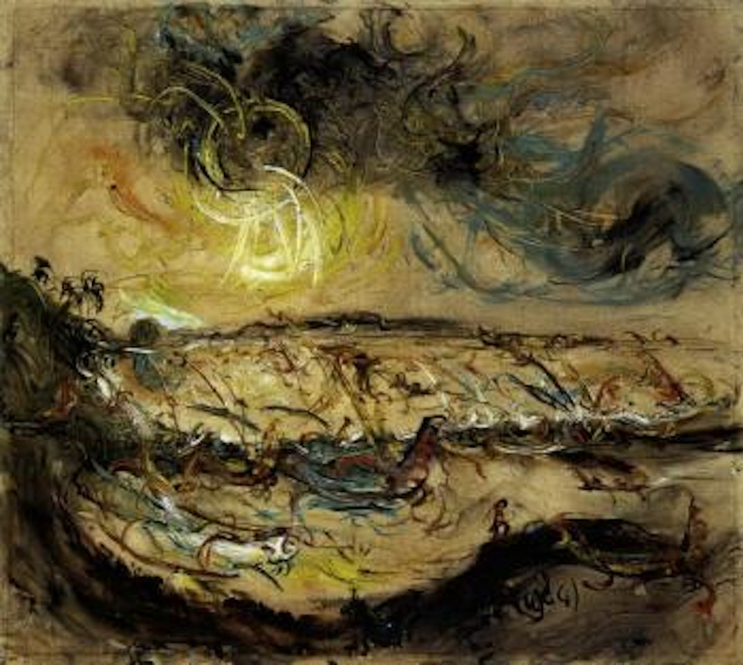 Fishing boats by Affandi