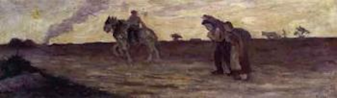 Rentree des champs by Maximilien Luce