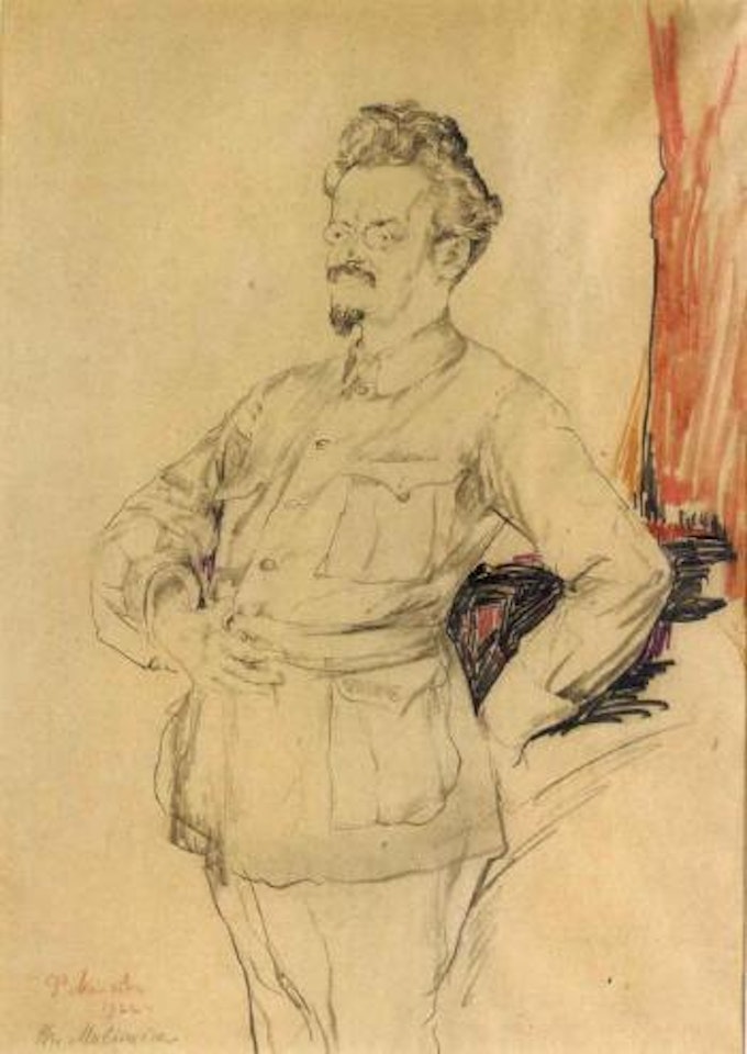 Portrait of Leon Davidovich Trotsky by Filip Malyavin