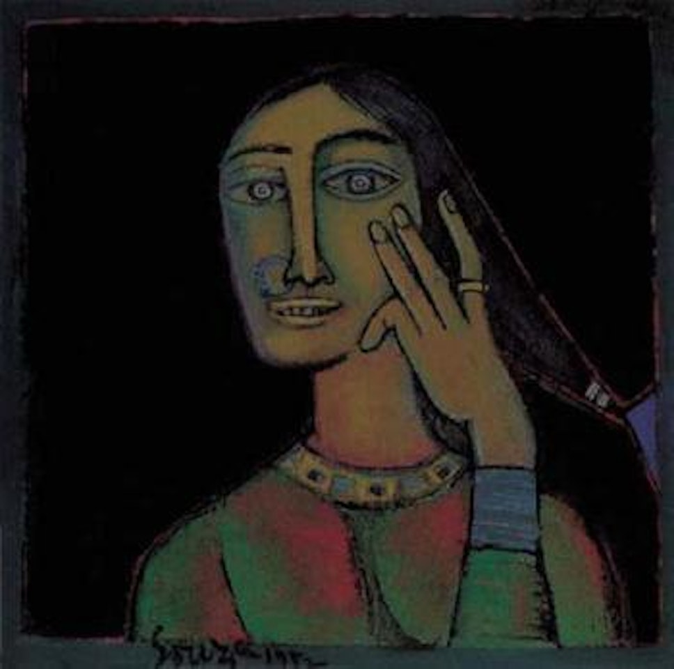 Head of a woman by Francis Newton Souza