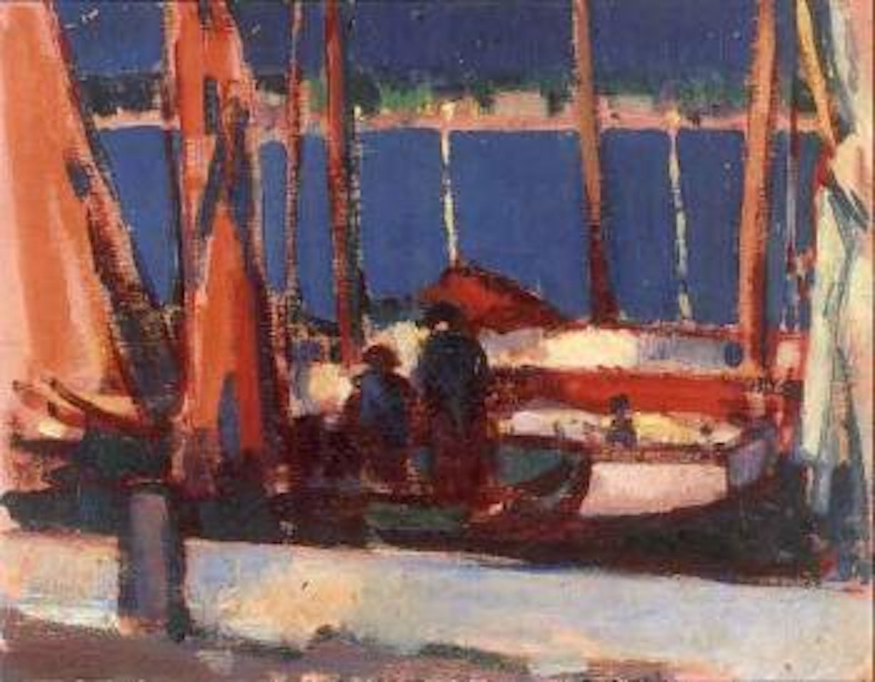 Royan Harbour, evening by John Duncan Fergusson