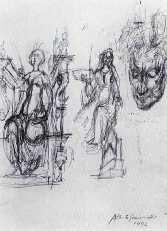 Sculpture studies by Alberto Giacometti