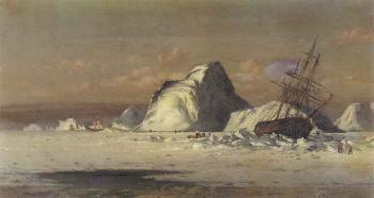 Trapped in pack ice by William Bradford