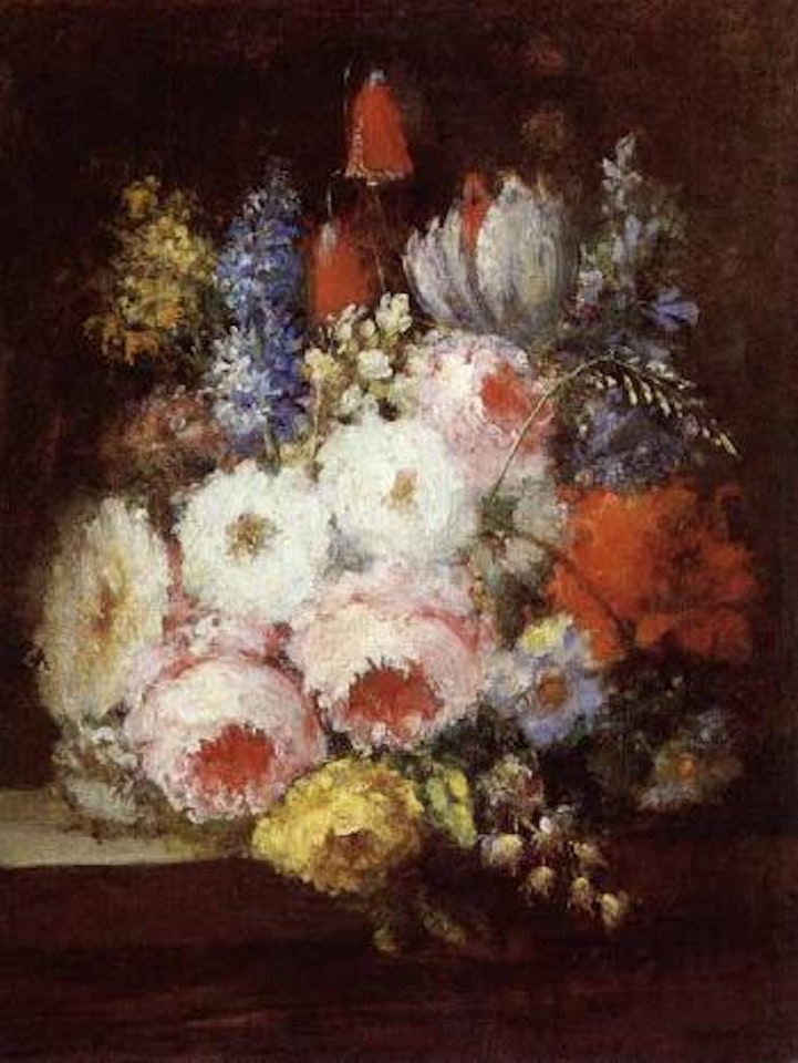 Still life of flowers by Adolphe Monticelli