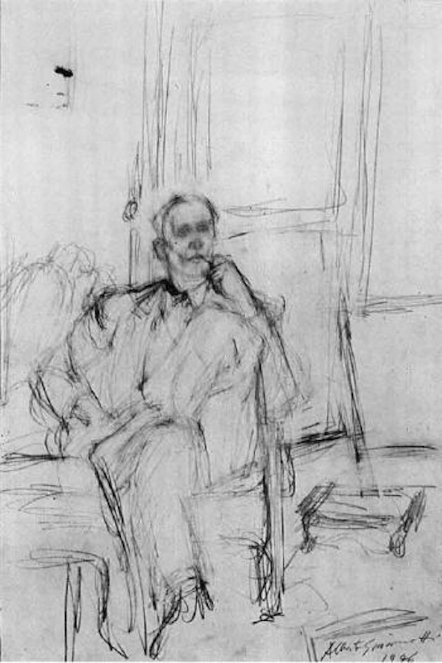 Portrait de Pierre Loeb by Alberto Giacometti