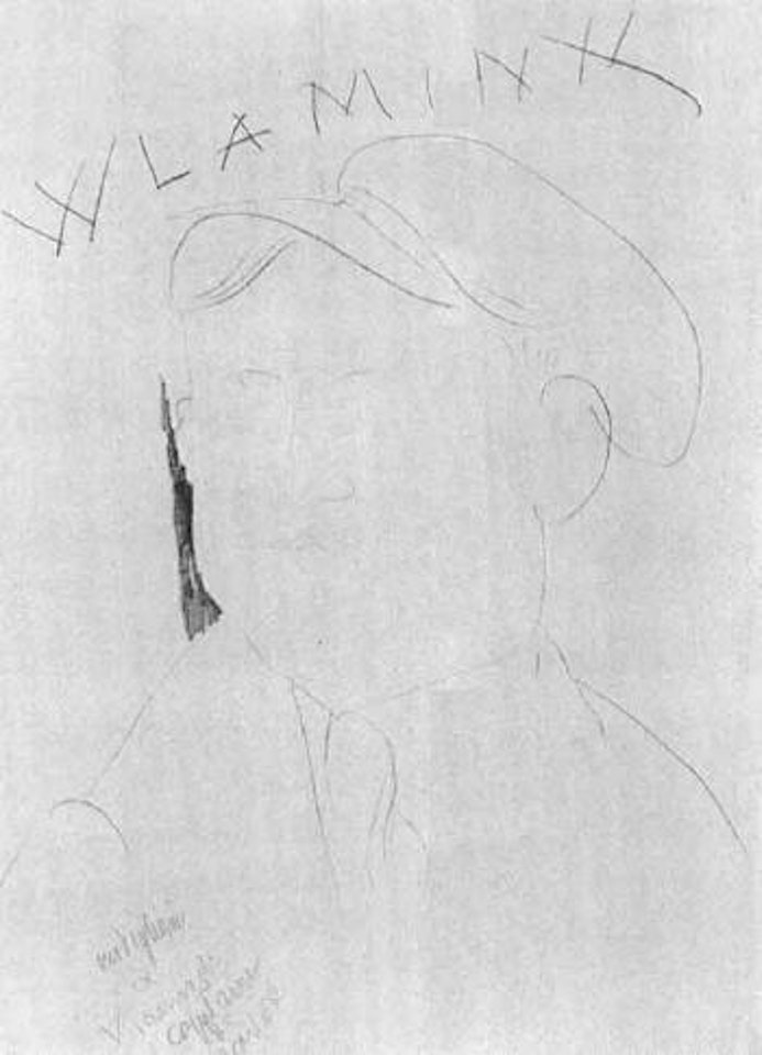 Portrait de Vlaminck by Amedeo Modigliani