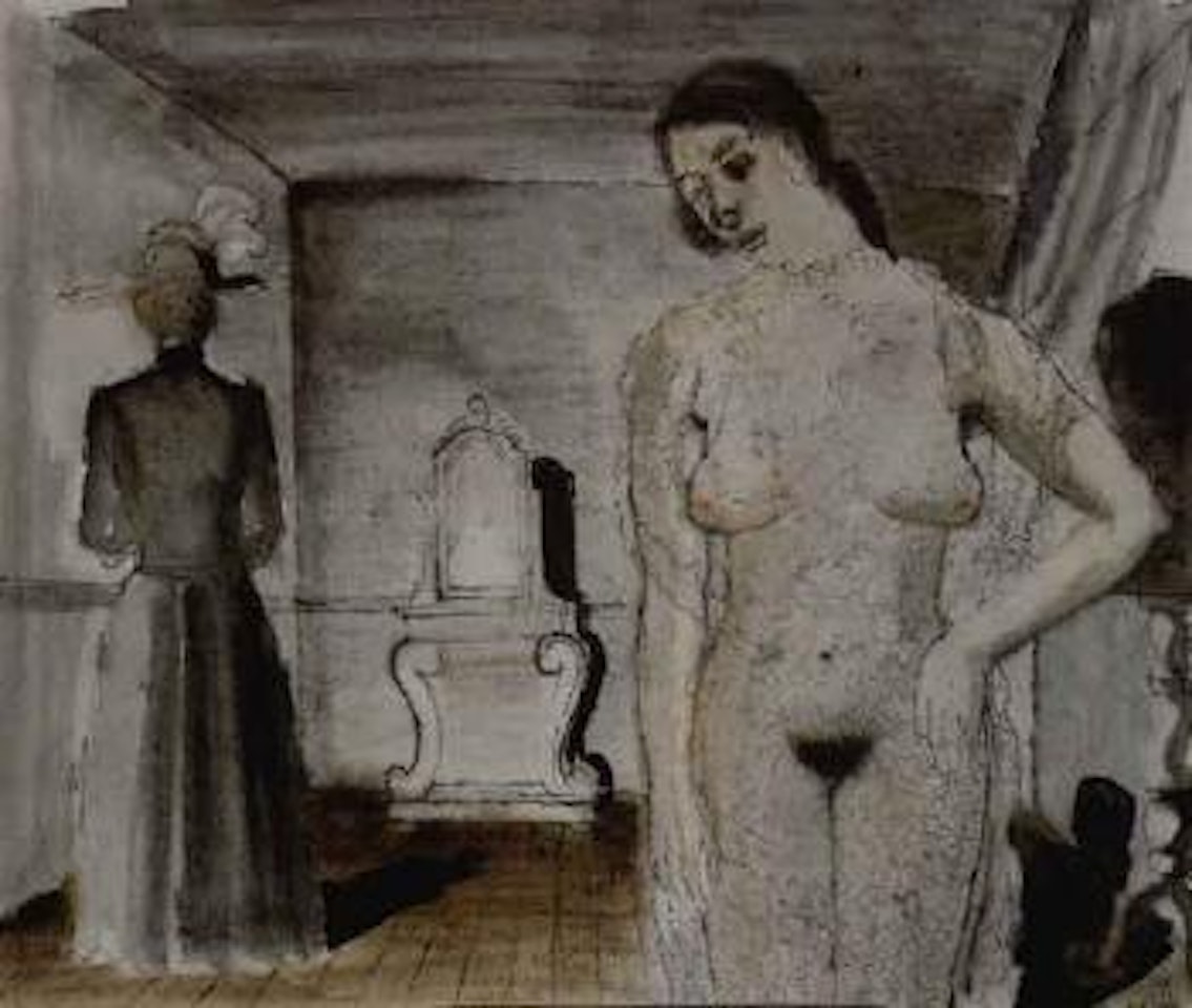 Femme a la dentelle by Paul Delvaux