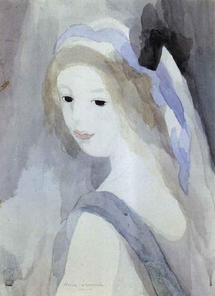 Jeune fille au ruban bleu by Marie Laurencin