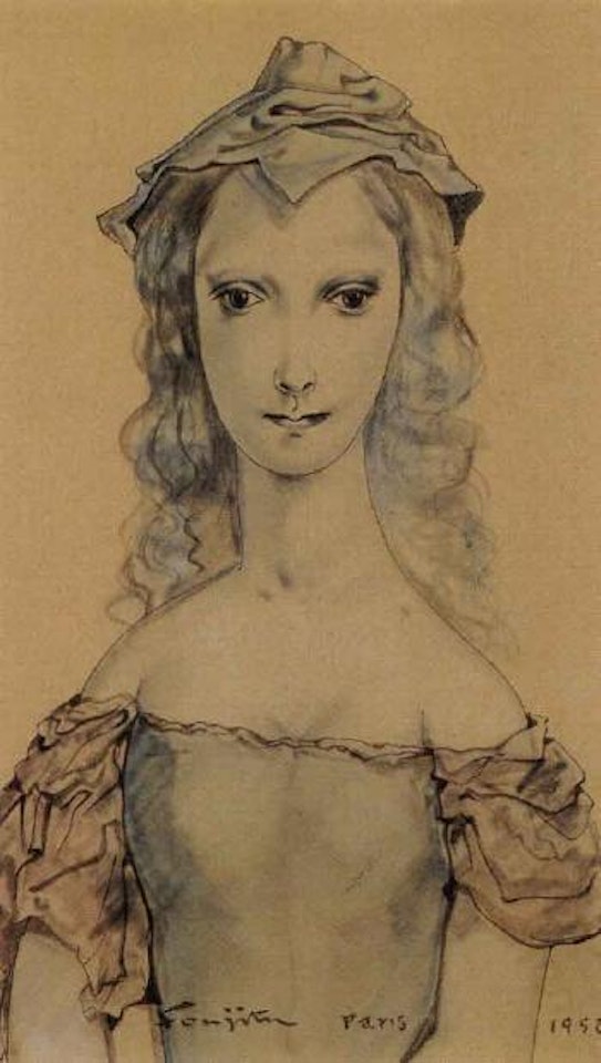 Portrait de jeune fille by Leonard Tsuguharu Foujita
