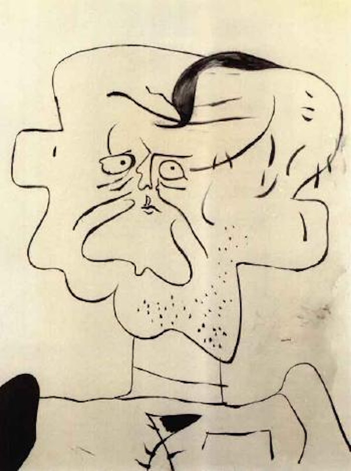 Etude pour un portrait-autoportrait by Joan Miró