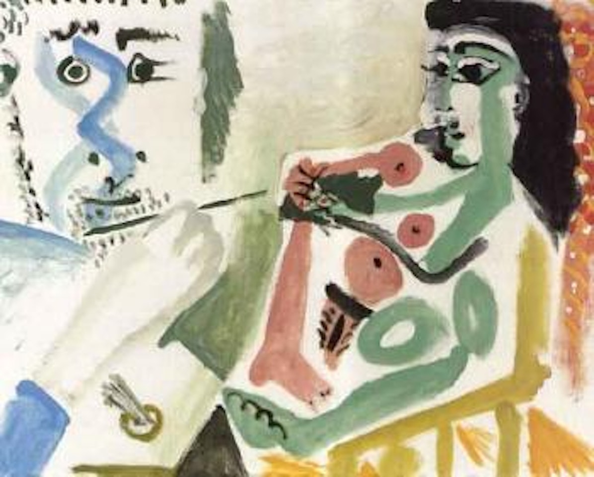 Le peintre et son modele by Pablo Picasso