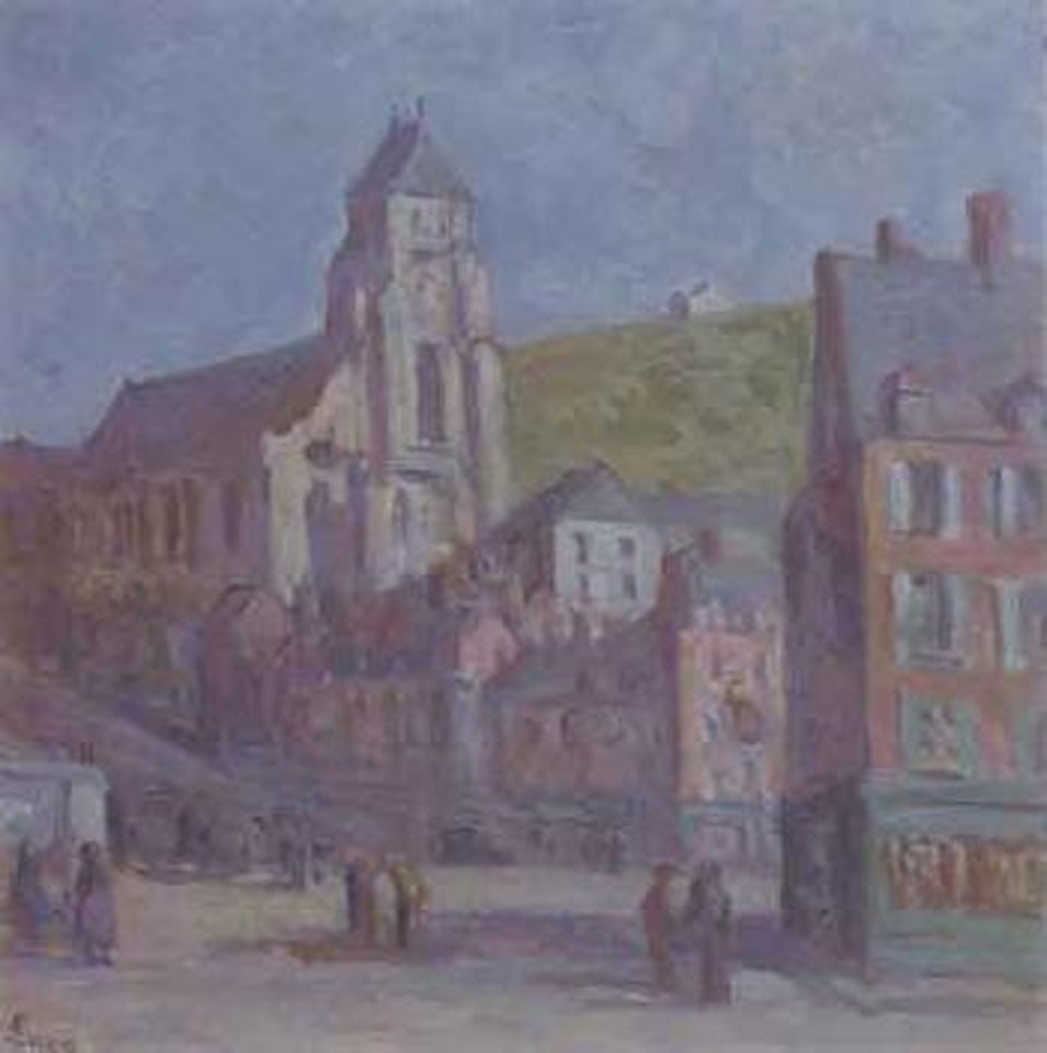 L'eglise de Treport by Maximilien Luce
